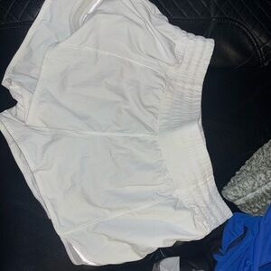 Lululemon Athletica White Athletic Shorts Lightweight Design